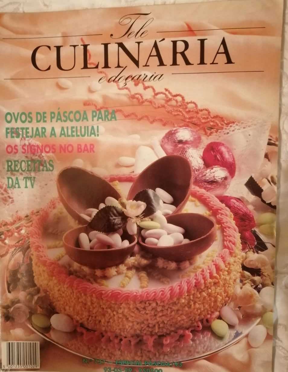 Tele Culinária e Doçaria - 4 revistas com 30 anos - 1993-94 LOTE 4