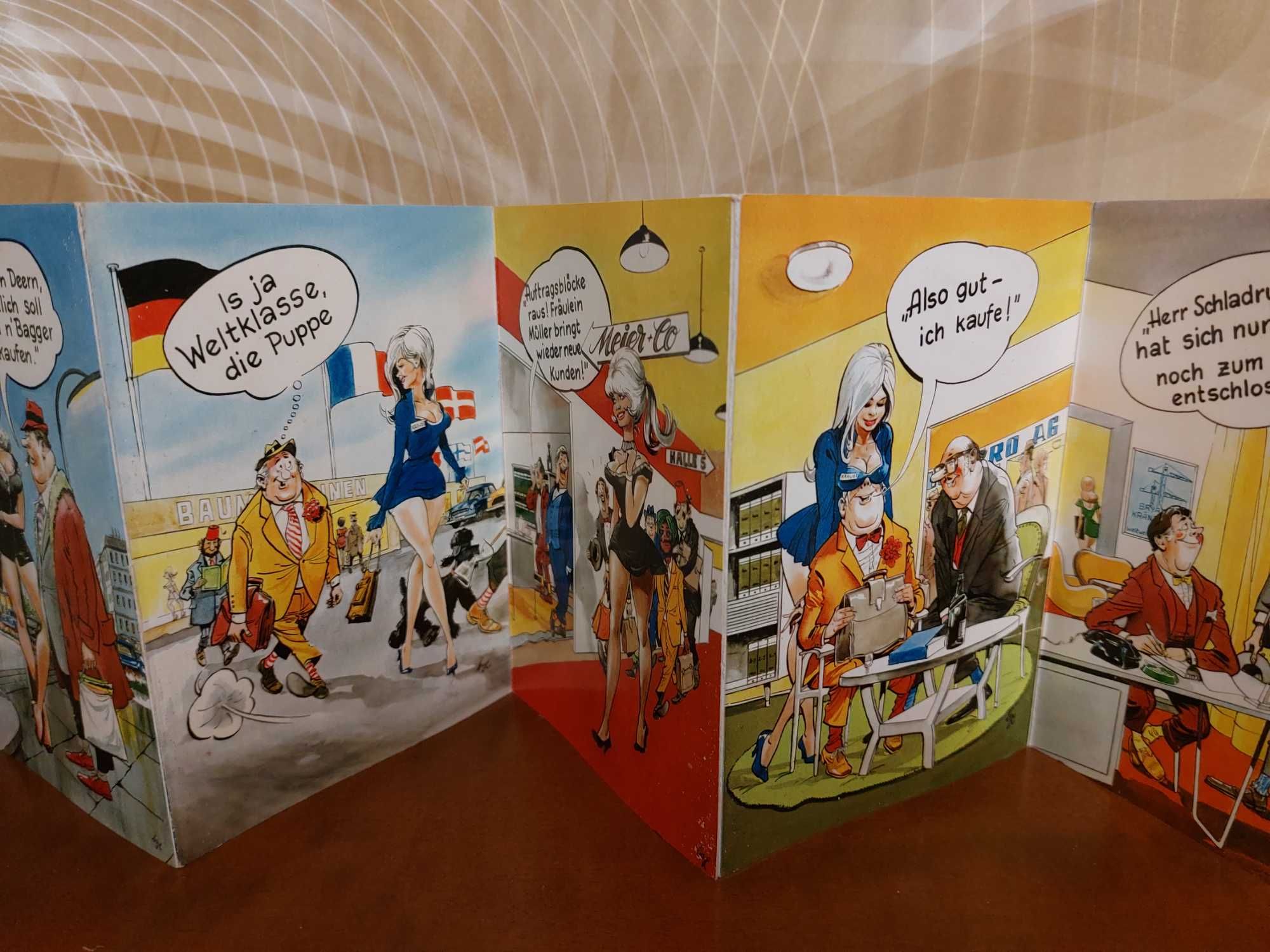 Niemieckie kartki pocztowe tematyka damsko-męska zestaw 10 kart