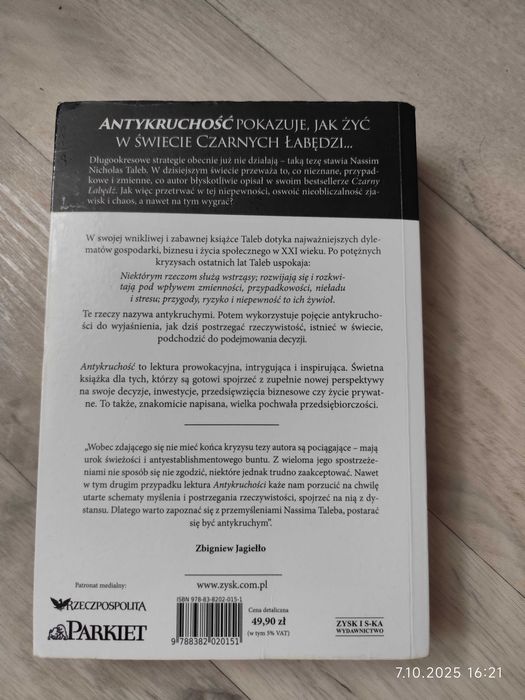 Antykruchość Nassim Nicholas Taleb