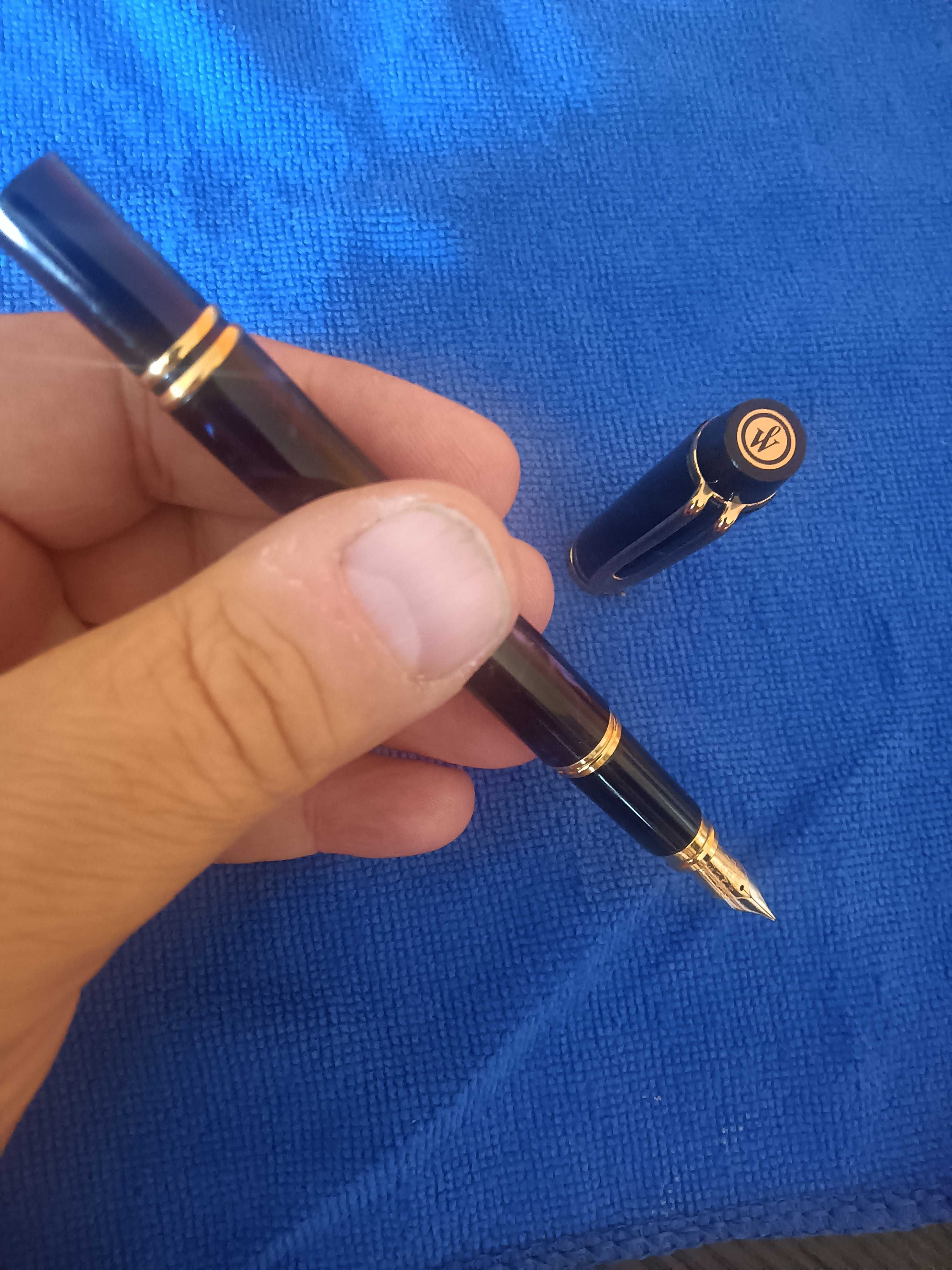 Caneta Waterman Le Man 200 Rhapsody Azul aparo em ouro