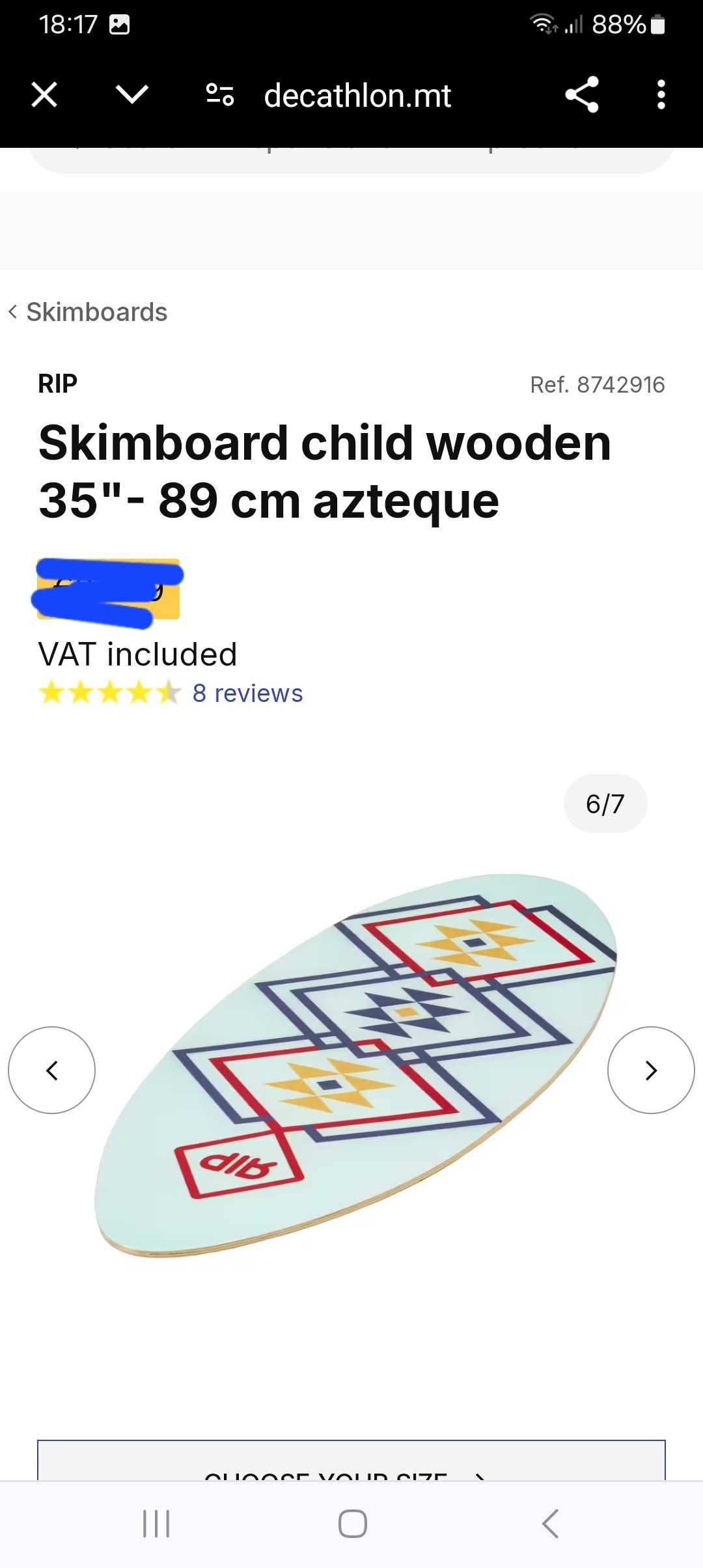 Prancha skimboard
