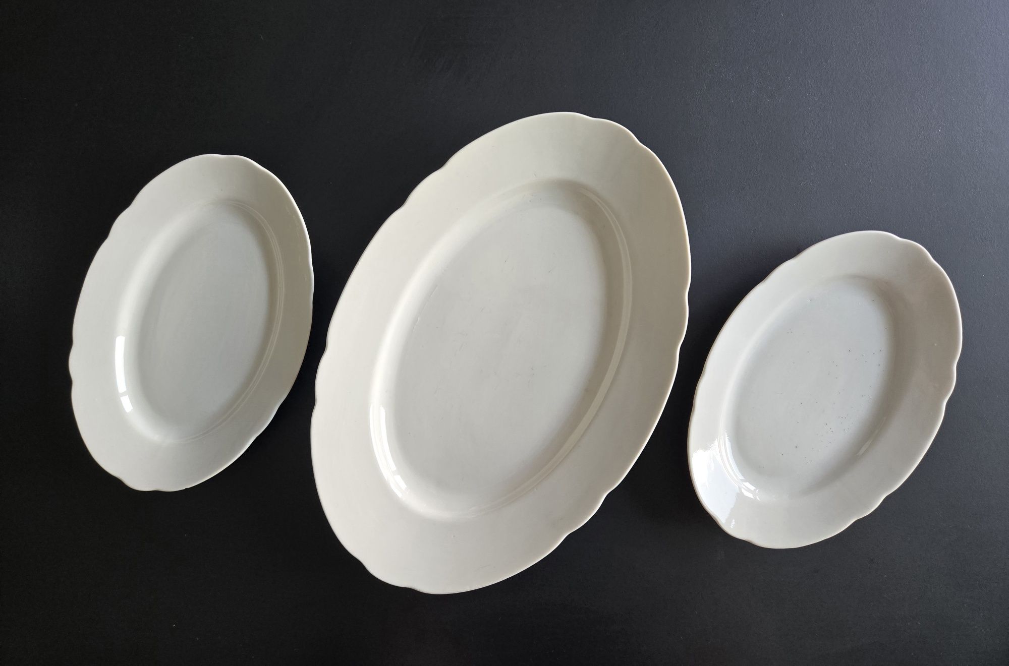 Komplet 3 półmisków porcelana Ćmielów