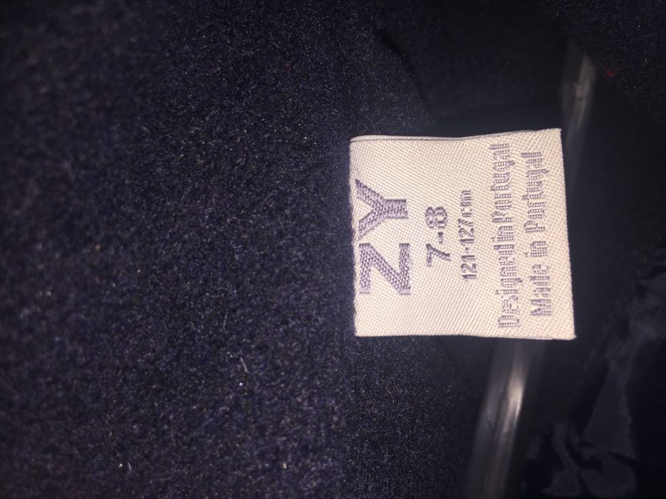 Sobretudo/casaco zippy T.   7-8 Anos azul