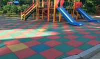 Резиновая плитка для тренажерные залов, детских площадок