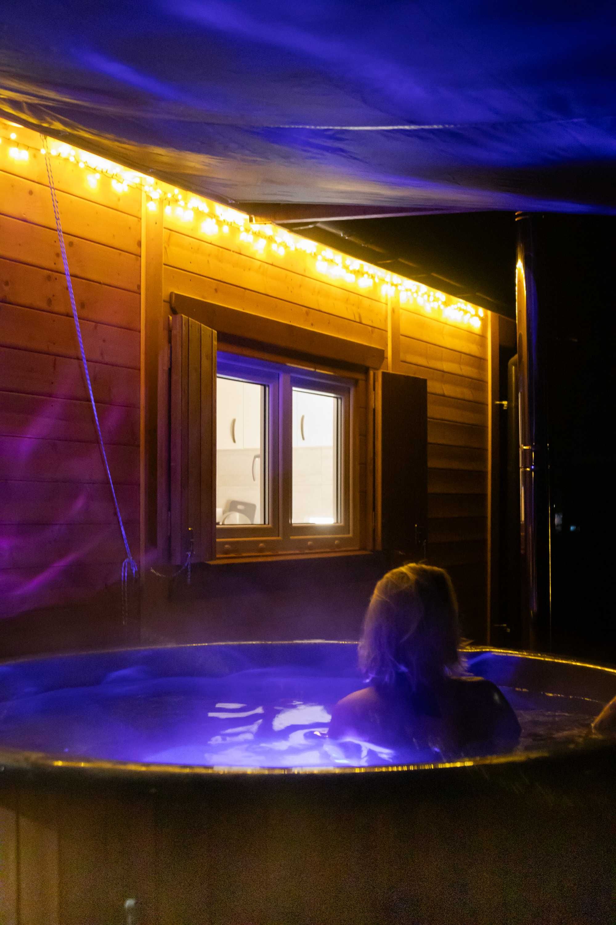 Domek, sauna, balia całoroczny Rokitki- "Adam" - 4 osobowy