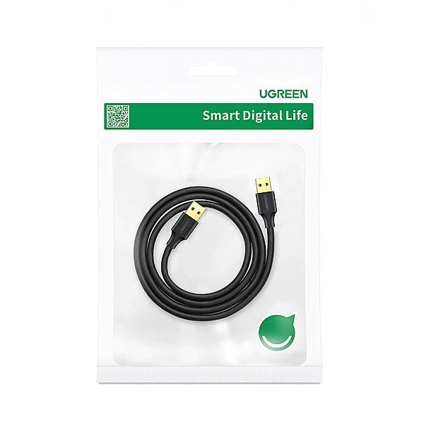 Ugreen kabel przewód Usb - Usb (męski - Usb 3.2 Gen 1) 1 m czarny (us1