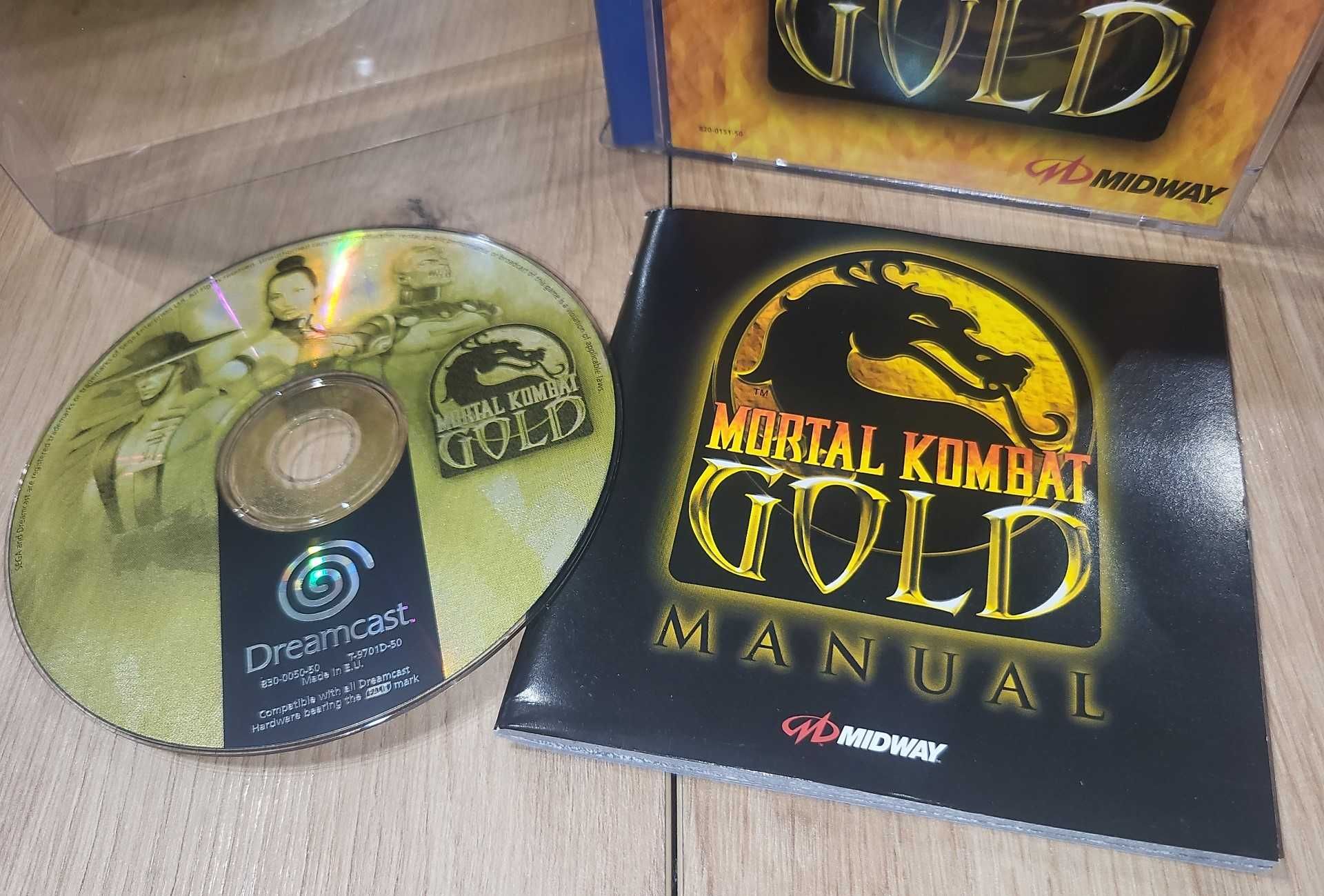 Gra Mortal Kombat Gold - SEGA Dreamcast - BDB- stan Komplet +Protektor