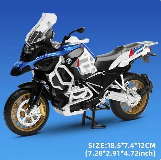 Model motocykla motocykl BMW R1250 GS 1/12 zabawka prezent kolekcja