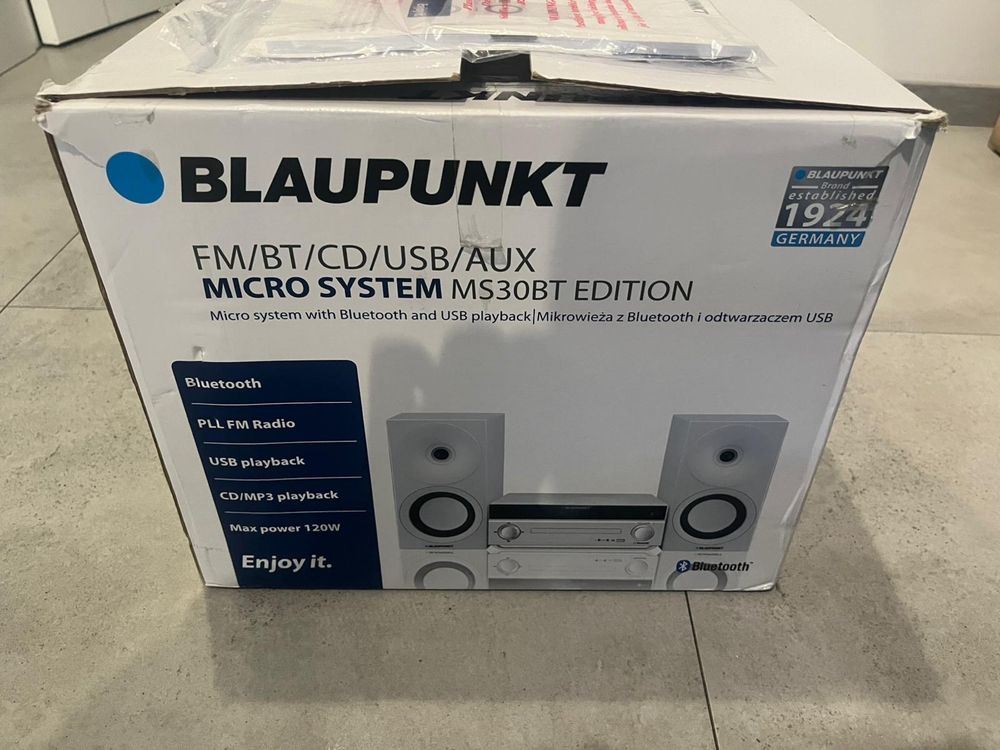 Wieża Blaupunkt  MS30BT bluetooth usb cd radio aux