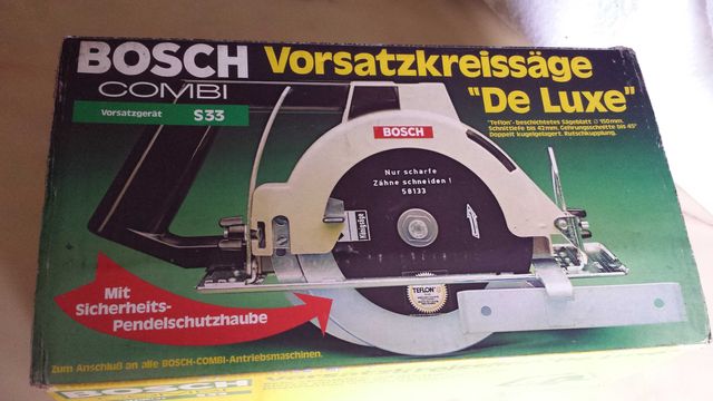 дисковая-циркулярная пила приставка для дрели Bosch combi S33 deluxe