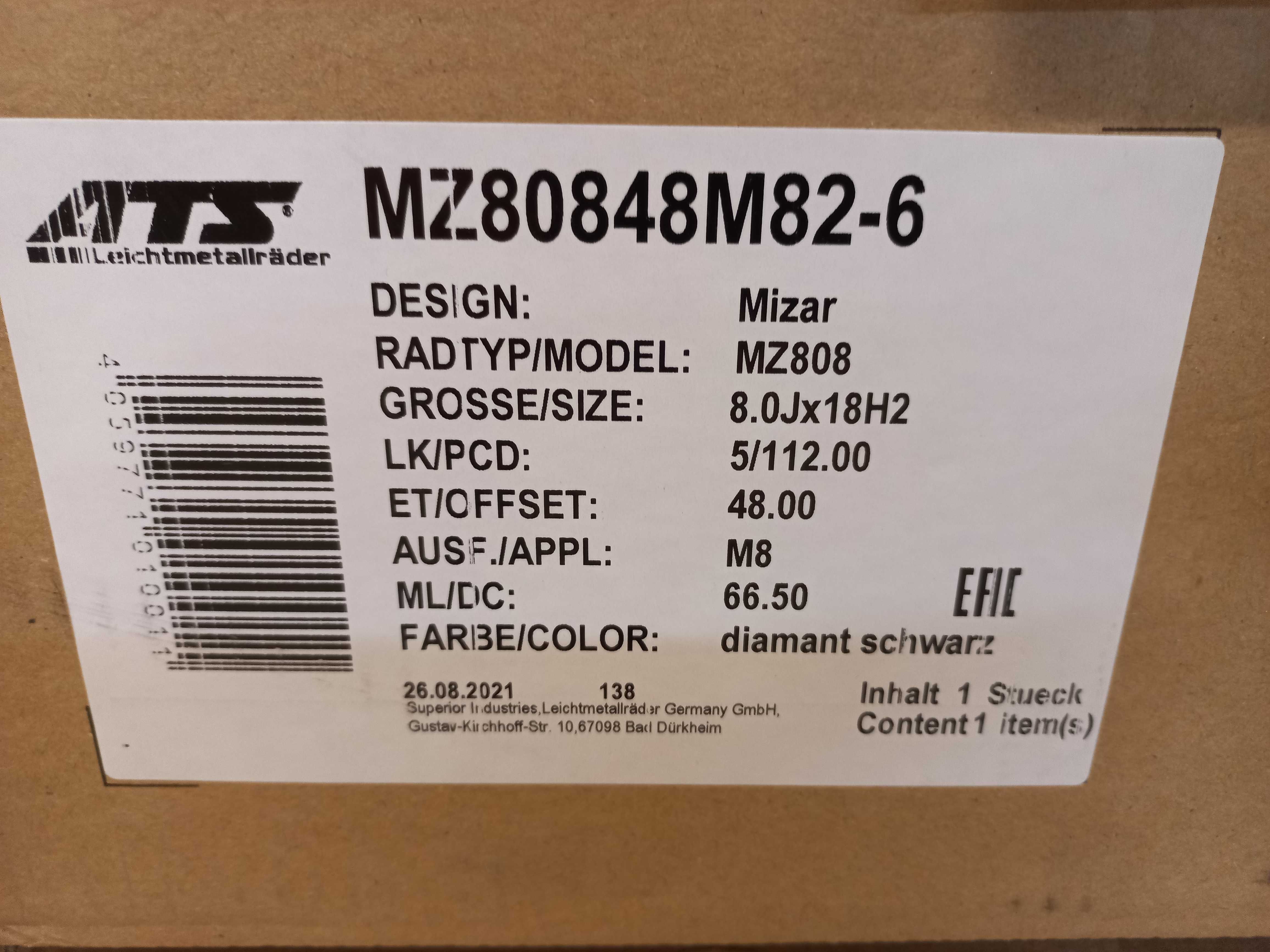 Felgi ATS Mizar 18" do Mercedes-Benz.