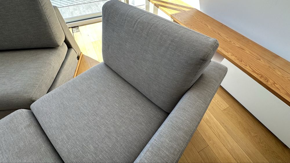 Sofá Modular Completo (3 Lugares + Poltrona + Puff) – Oportunidade!