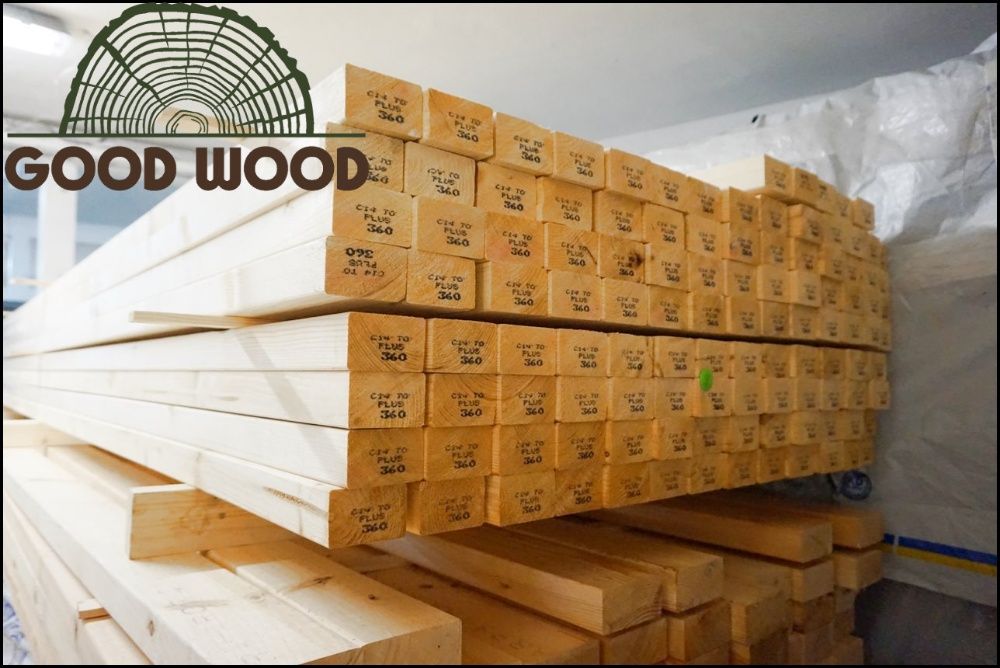 Legary tarasowe 45x145 C24 podłogowe kantówka DREWNO SKANDYNAWSKIE