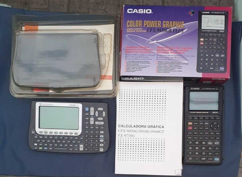 MAQUINA  CALCULAR TEXAS INSTRUMENTS VOYAGE 200 E CASIO CFX-9850GB PLUS