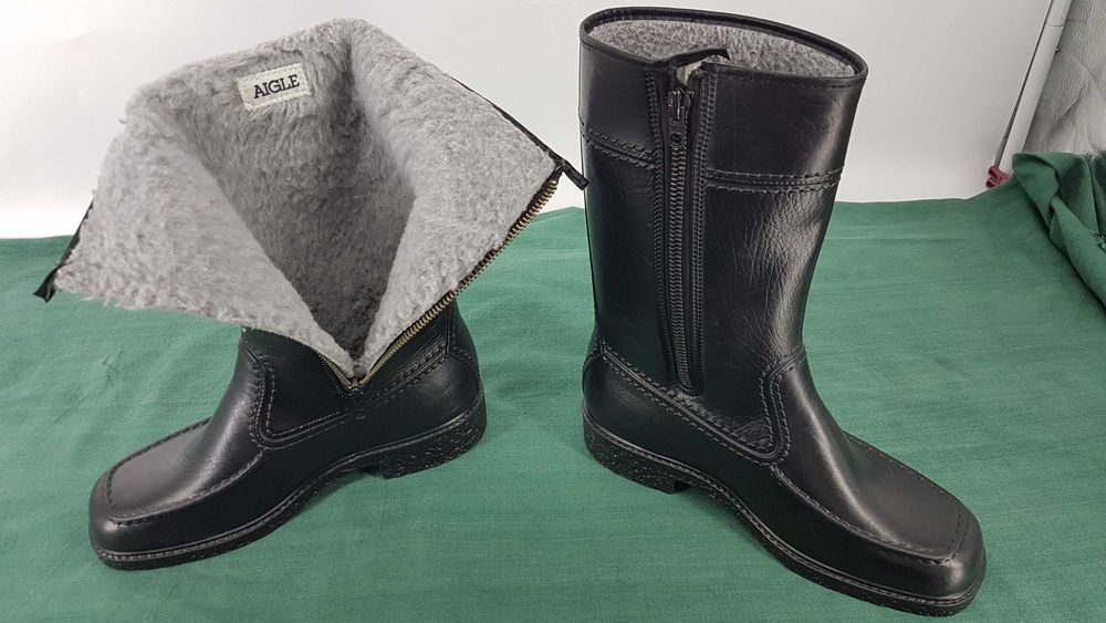 Гумові чоботи на хутрі Aigle eur-42/8 на стопу 27 см, унісекс
