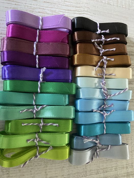 Wstążki - zestaw 22 sztuki po 3 metry