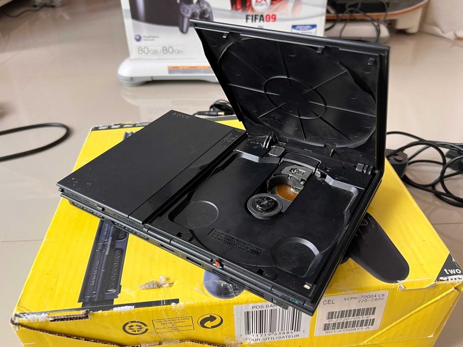 PS2 Slim zestaw pudełko PlayStation 2 box