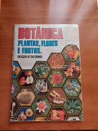 3 cadernetas cromos botânica, mineralogia e fauna completas.