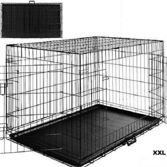 Металлическая клетка вольер переноска для собак 122x76x83 XXL