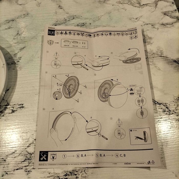 Plafon znanej firmy Struhm.