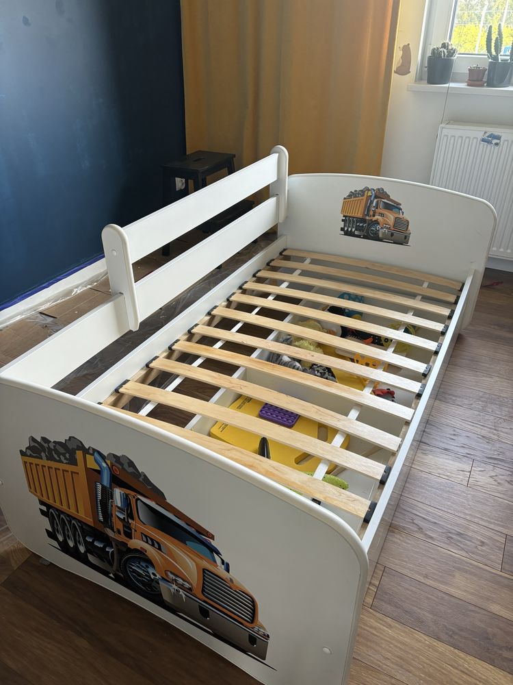 Łóżko dziecięce 160x80 drewniane z szuflada