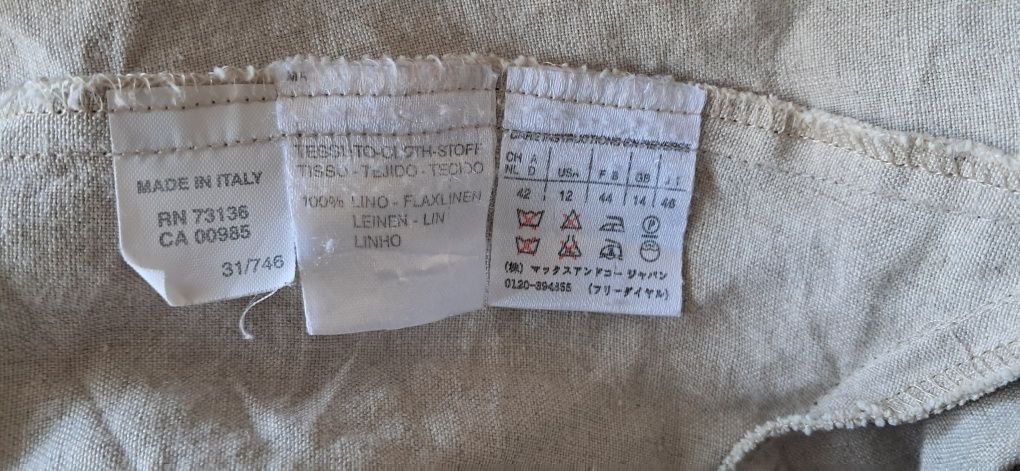 Żakiet  lniany Max&Co rozm 42