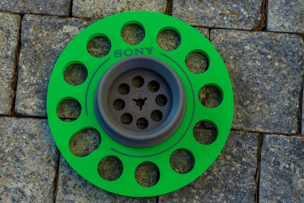 szpule magnetofonowe 18 cm różne wzory.