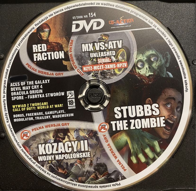 Gry PC CD-Action DVD nr 154: Red Faction, Kozacy II, Stubbs The Zombie