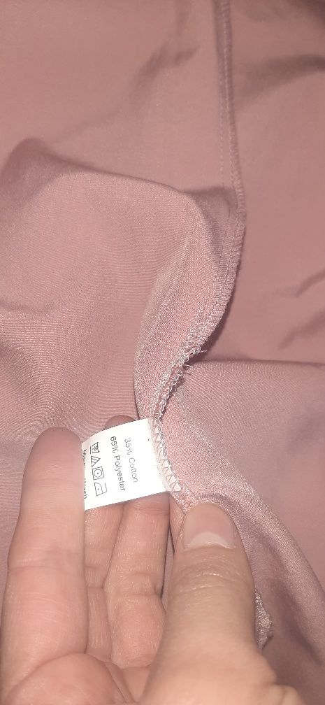 Nowa elegancka sukienka różowa długa z falbankami 34/36 xs s zwiewna