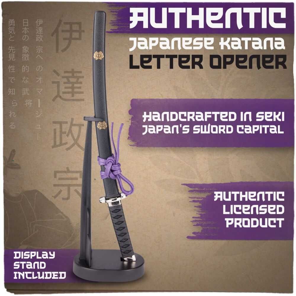 Japońska Katana Date Masamune Nożyk do Listów ze Stojakiem KT-22D