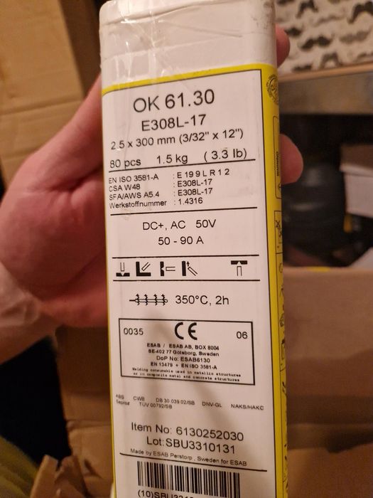 Elektroda do stali nierdzewnej ESAB OK 61.30