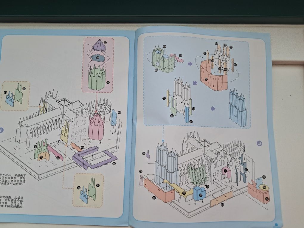 Puzzle 145elementowa papierowa układanka 3D Opactwo  Westminster