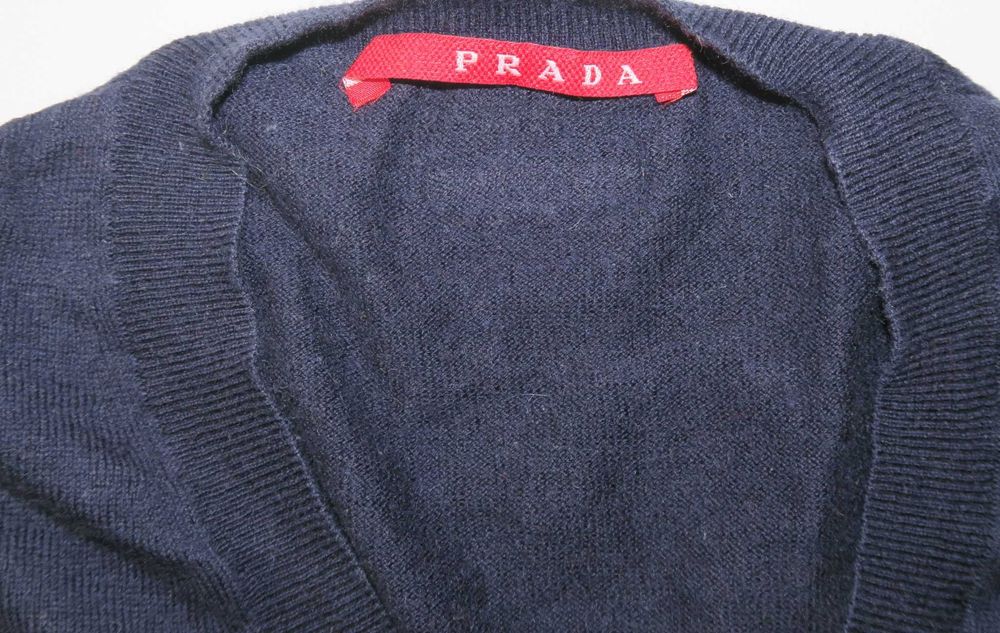 Prada cienki sweter wełniany  damski XL