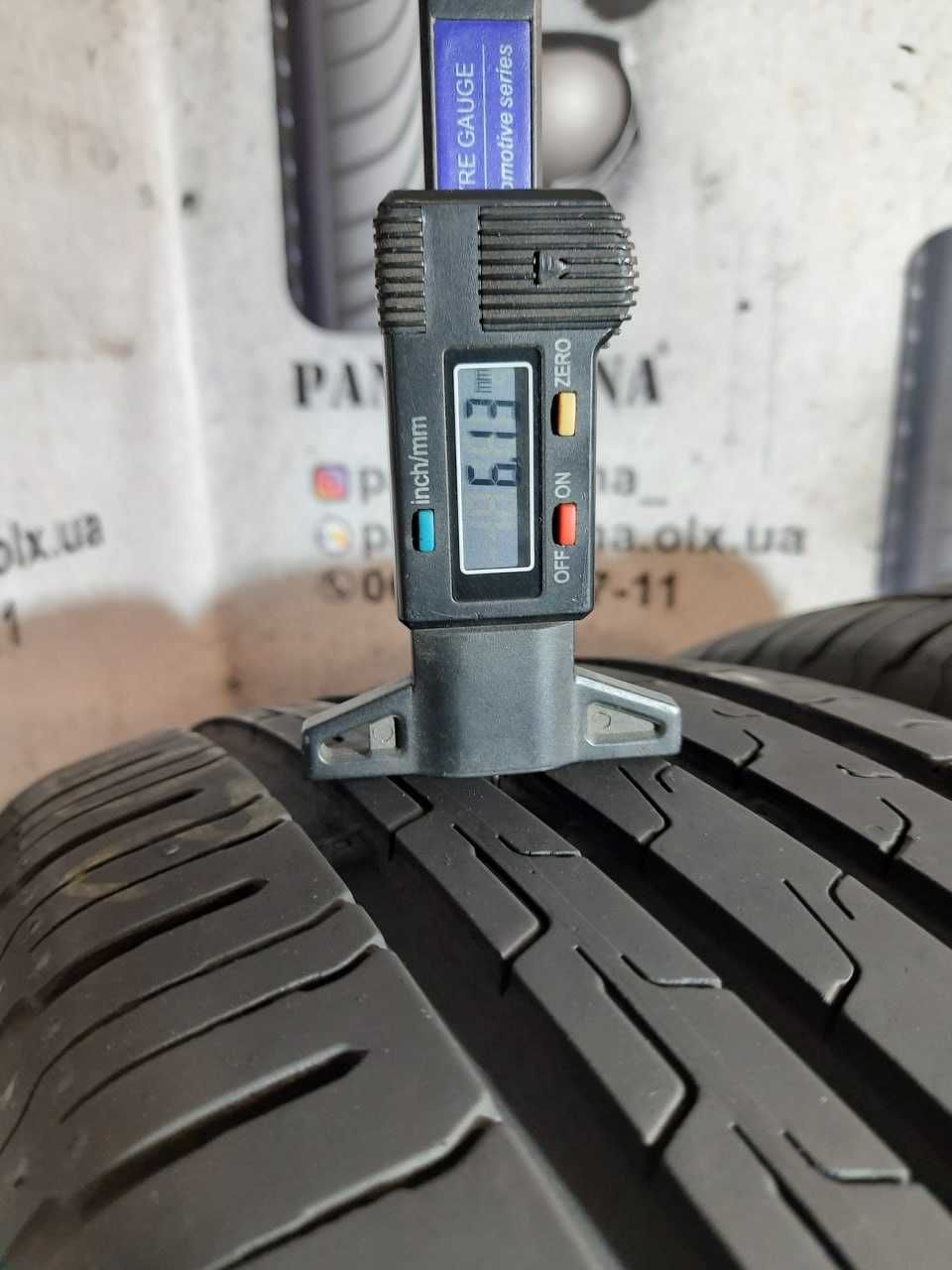 Шини 6,5мм 205/60 R16 CONTINENTAL EcoContact 6 б/у літо склад