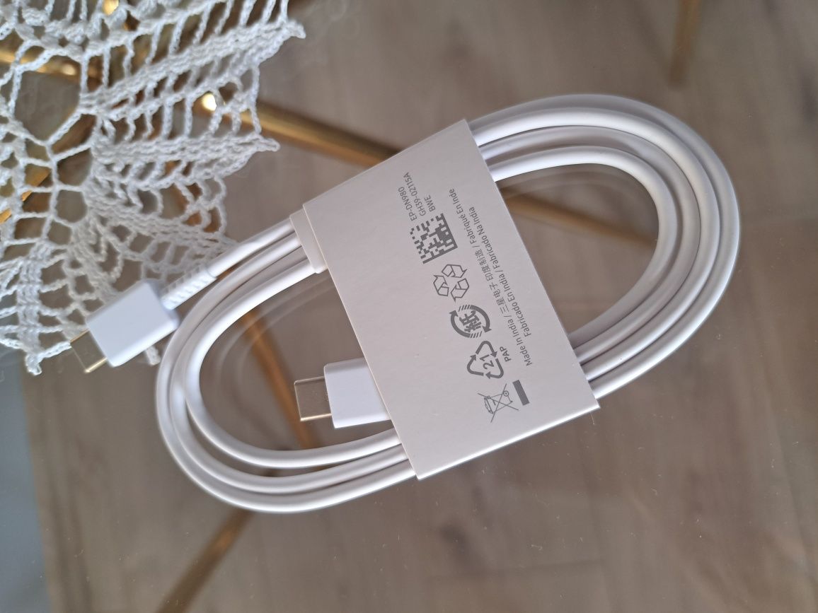 Nowy Kabel Samsung 2x CC biały do smartfona