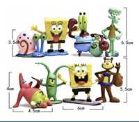 8 sztuk figurek SpongeBob Kanciastoporty