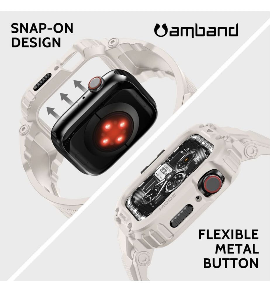 Чехол с ремешком amBand M1 Sport для Apple Watch 45/44/42