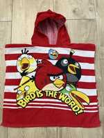 Ręcznik plażowy z kapturem/poncho kąpielowe Angry Birds