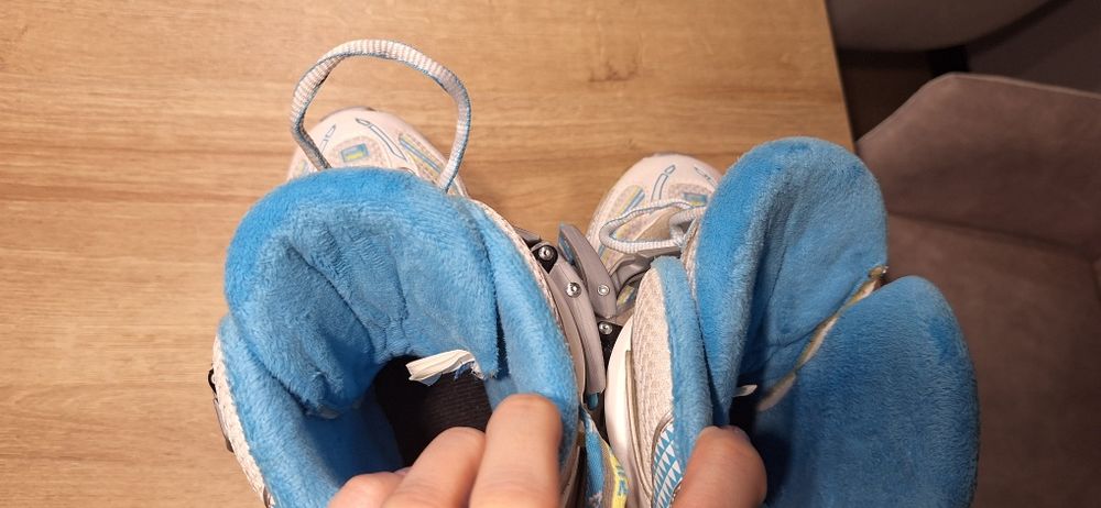 Lyzwy dzieciecie regulowane 32-35 Fila X One Ice White