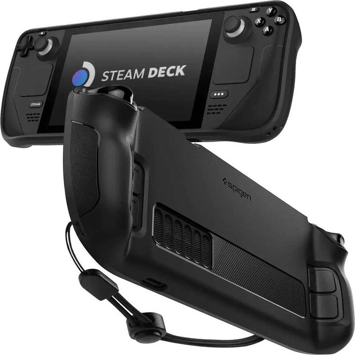Чехол Spigen Rugged Armor для Steam Deck Black