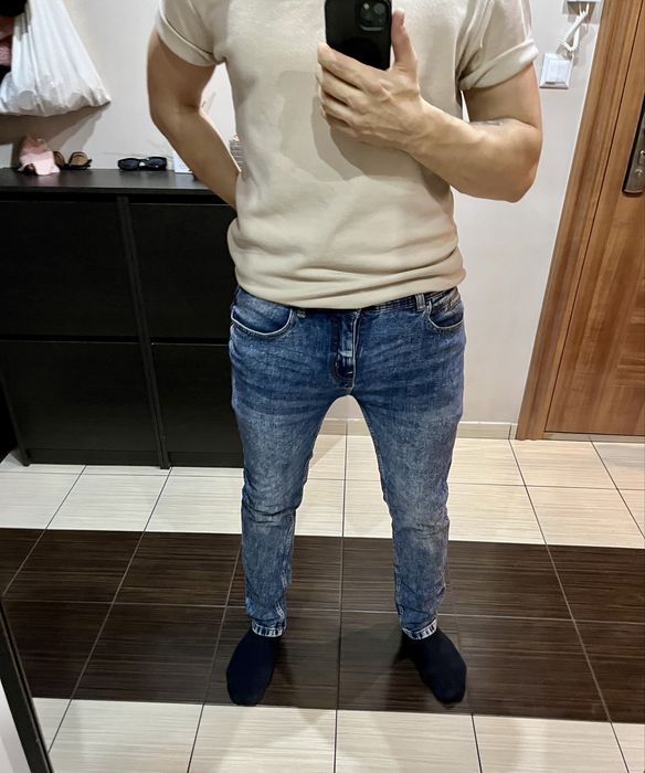 Spodnie slim fit 7 par (house,bershka,reserved,cropp)
