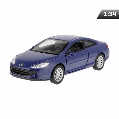Autko model 1:34 Peugeot Coupe 407 niebieski