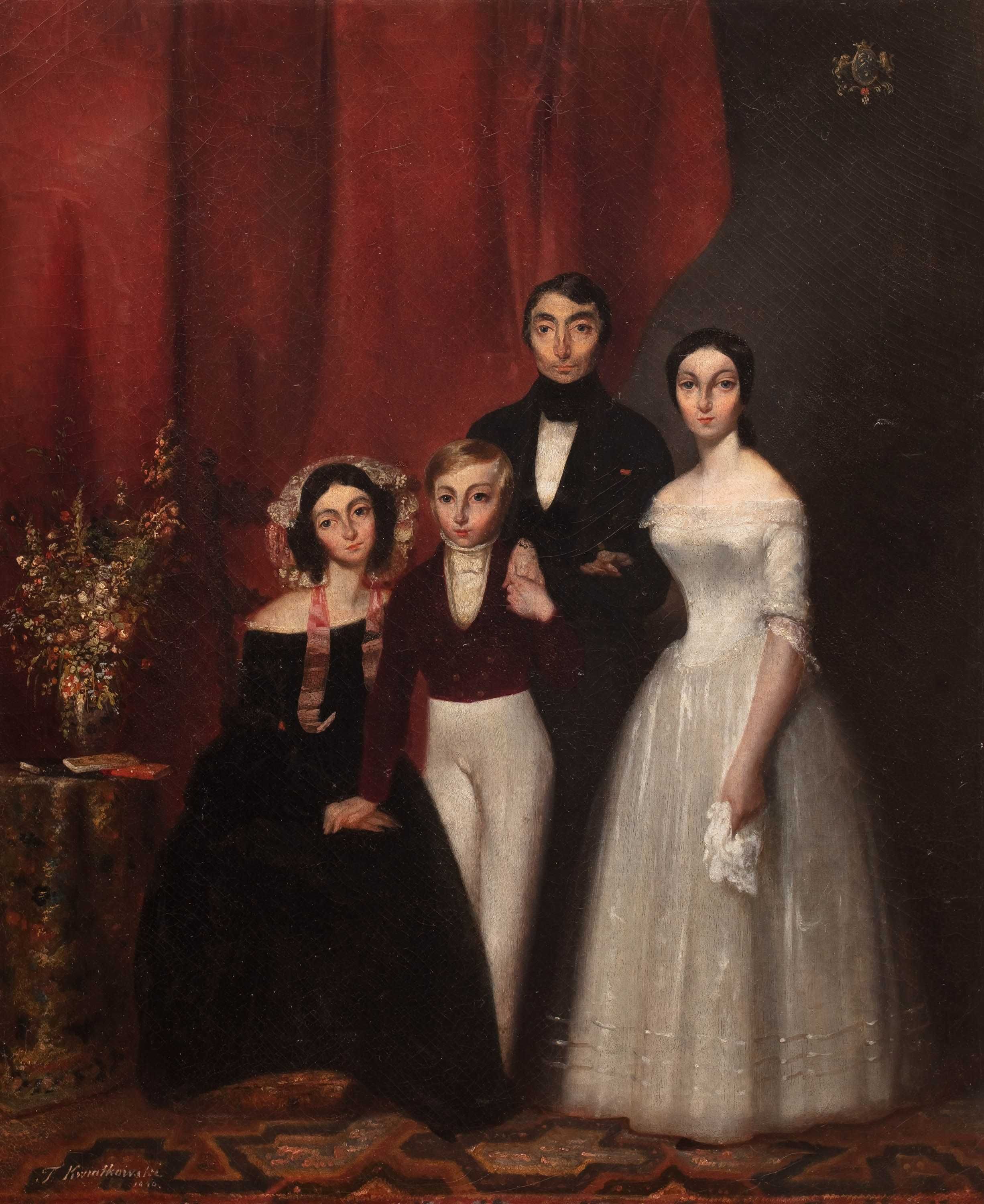 Teofil Kwiatkowski obraz Portret rodzinny 1840 rok