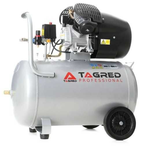 Kompresor Sprężarka 100L DWUTŁOKOWY V2 18W1 + SEPARATOR + OLEJ
