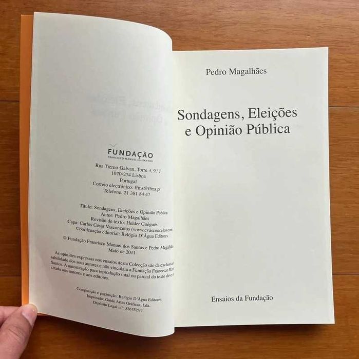 "Sondagens, Eleições e Opinião Pública" de Pedro Magalhães