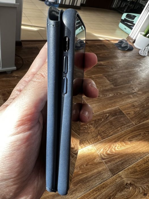 Apple leather folio midnight blue iphone x