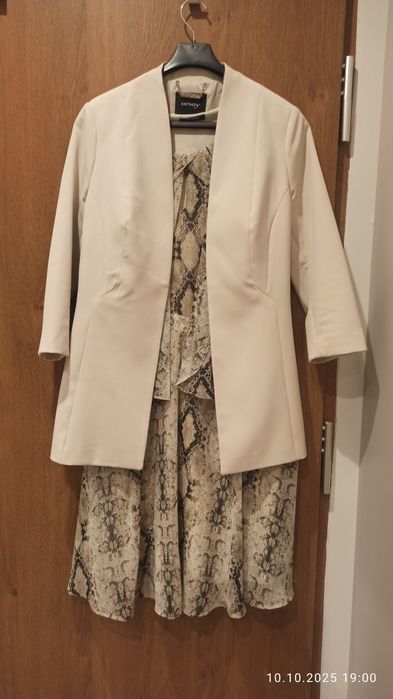 Elegancki zestaw Orsay – żakiet + sukienka, rozmiar 36