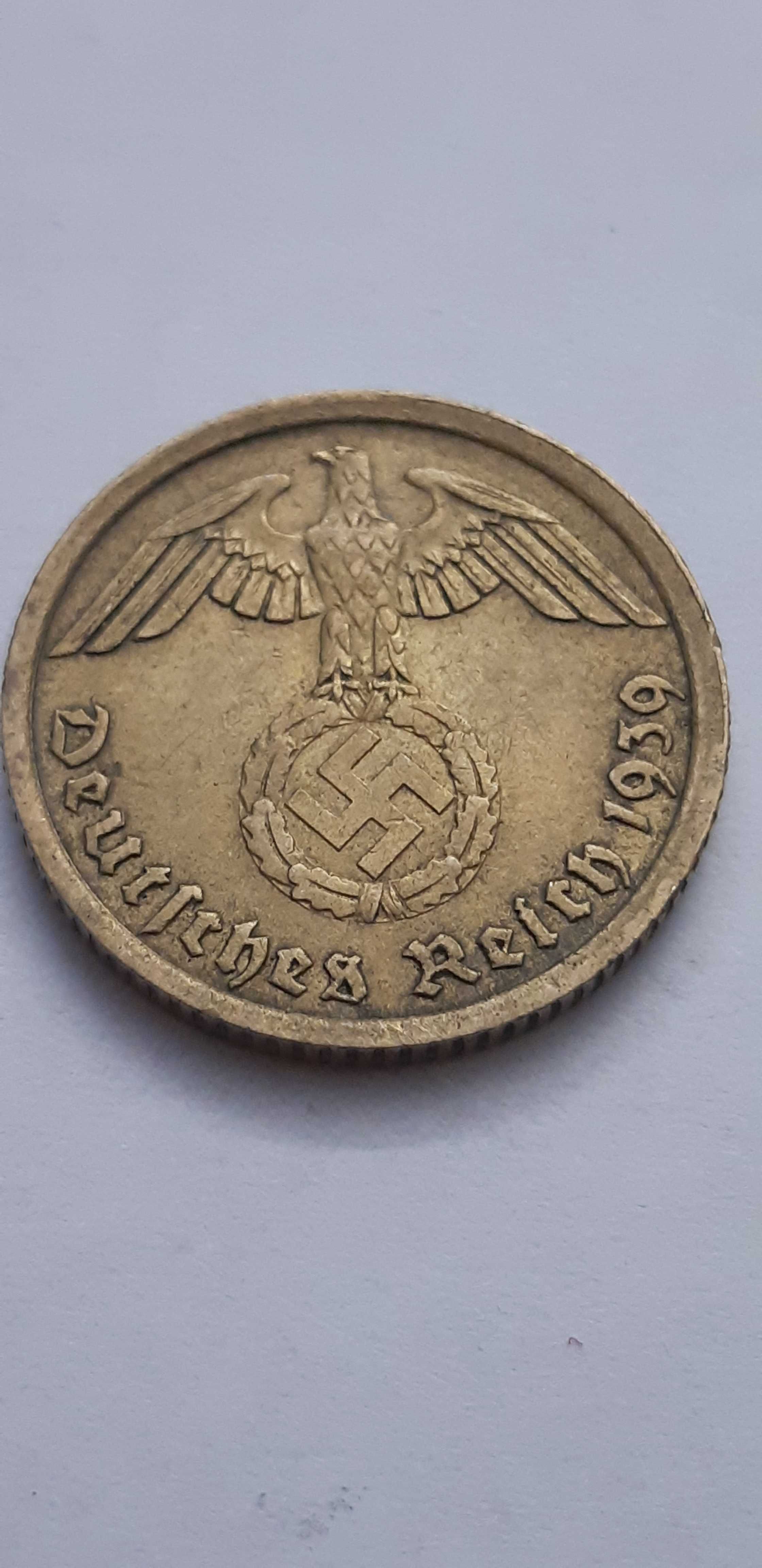 Niemcy III Rzesza 10 fenigów, pfennig 1939 rok mennica A