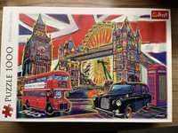 Puzzle trefl 1000 Londyn, kolory Londynu