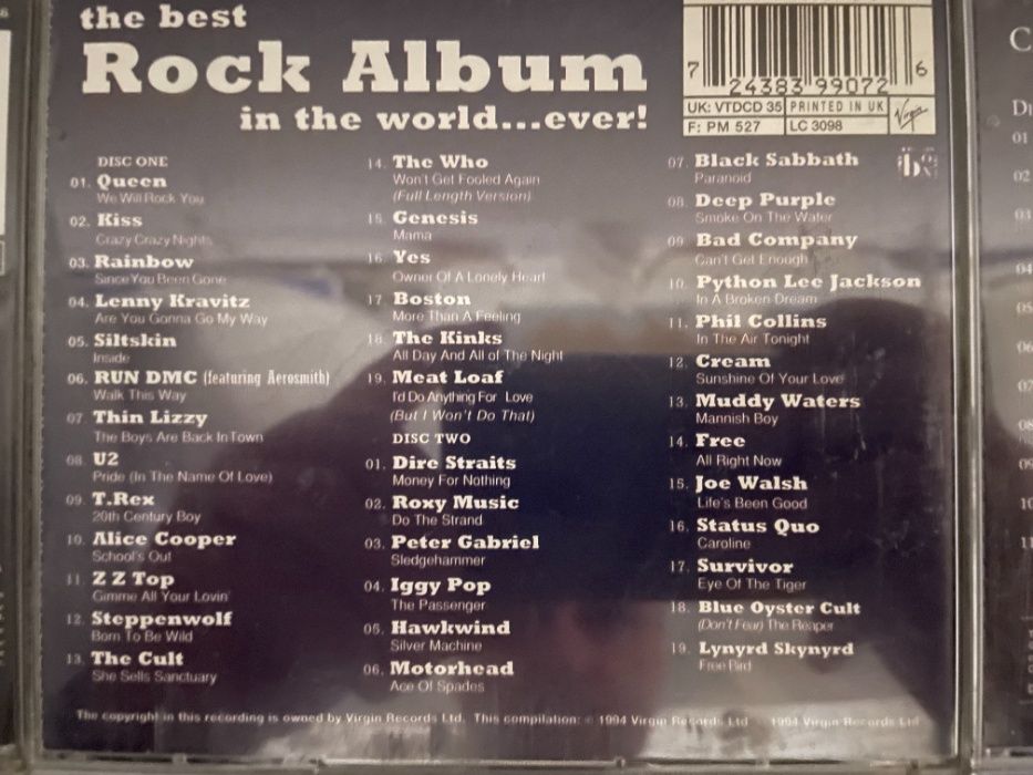 20 CD de compilações de Rock